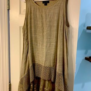 Olive green tunic tank top